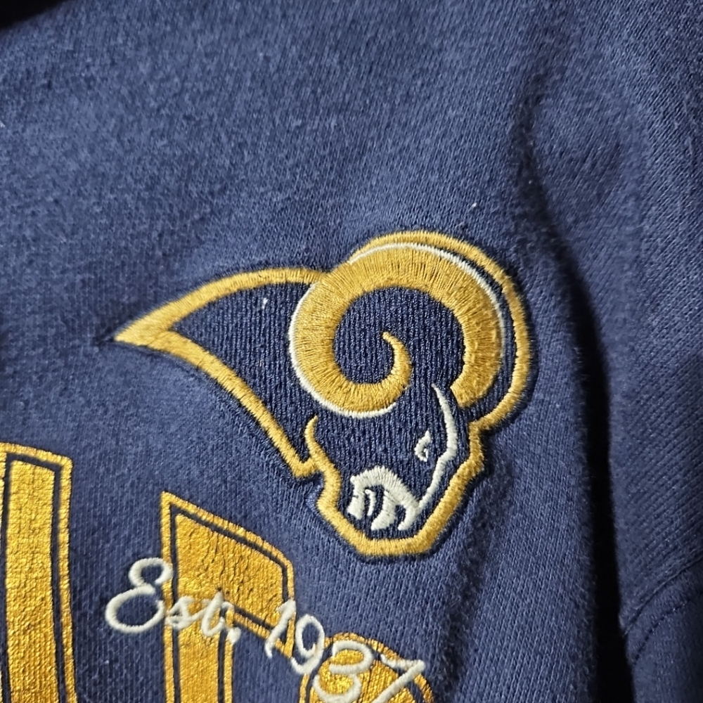 Los Angeles Rams Hands High Large Hooded Sweatshirt - Picture 4 of 10
